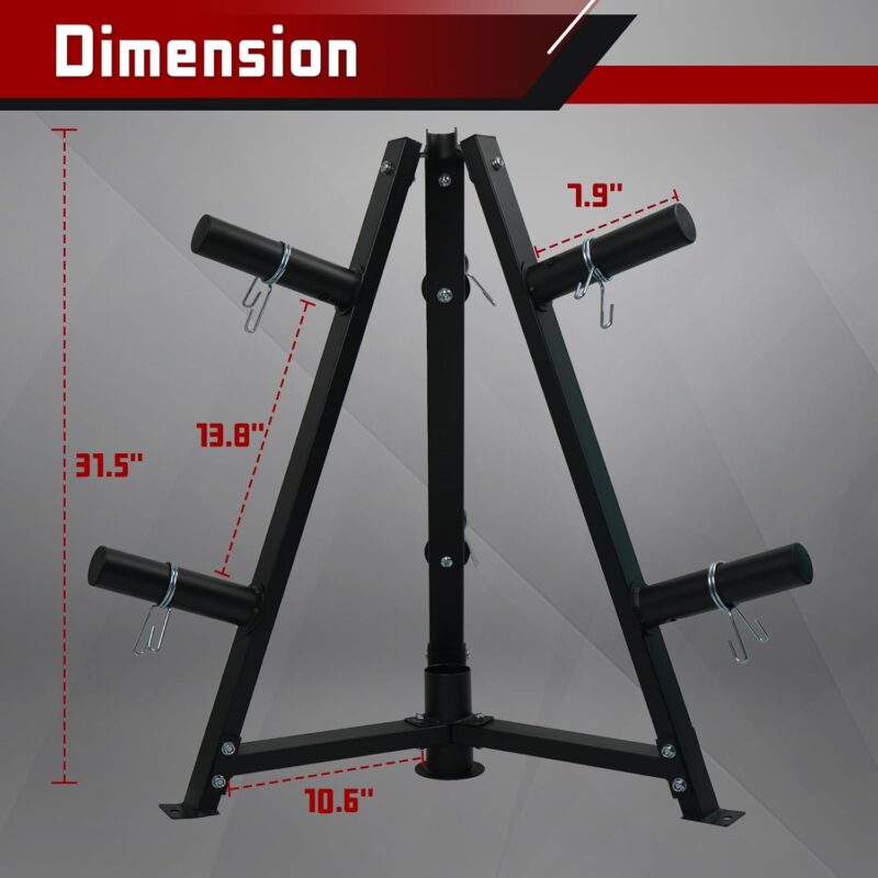 Rack Uso Rudo con Discos Olímpicos de 2.5 a 45 Lb. - Smart Life - Imagen 9